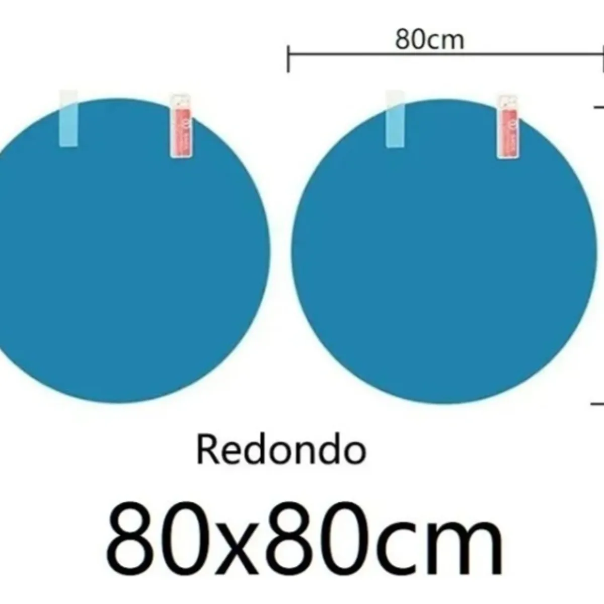 GENERICO - X10 Par Lamina Espejo Retrovisor Anti Lluvia Impermeable