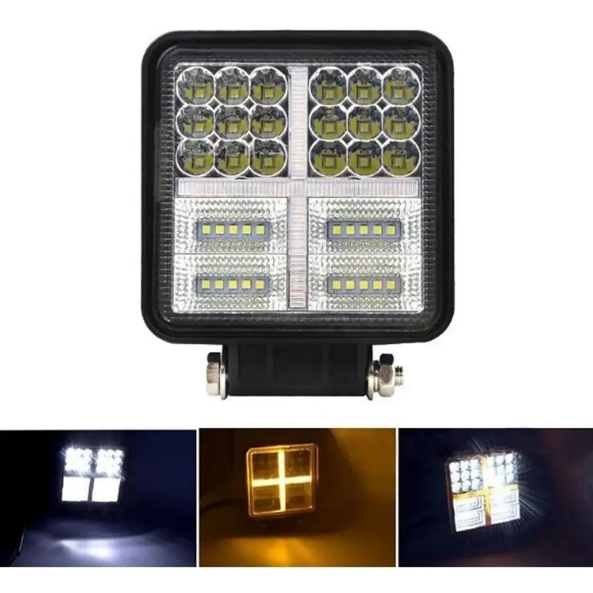 GENERICO - Luces Foco Neblinero Led 177w Bicolor Auto Moto Camioneta