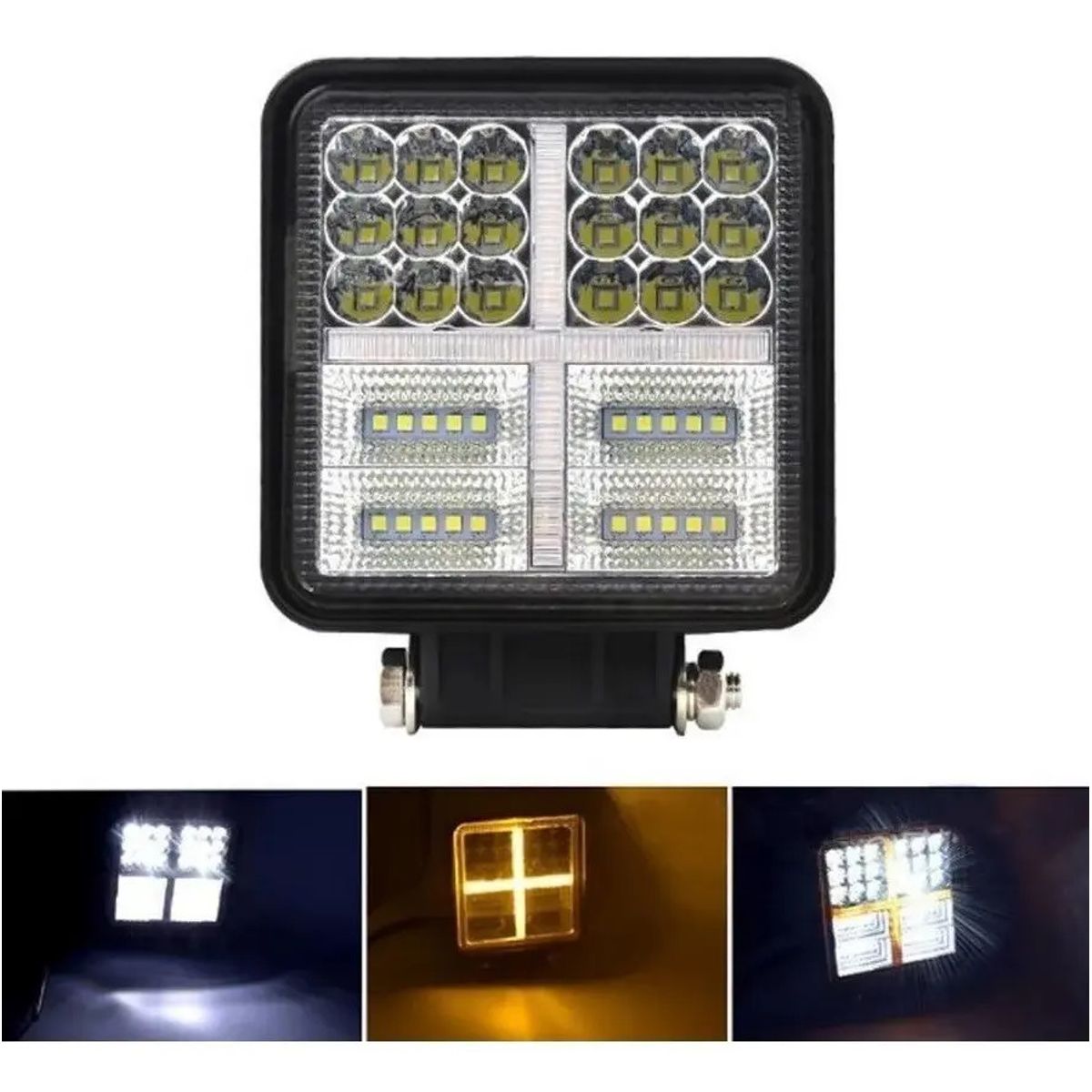 GENERICO - Luces Foco Neblinero Led 177w Bicolor Auto Moto Camioneta