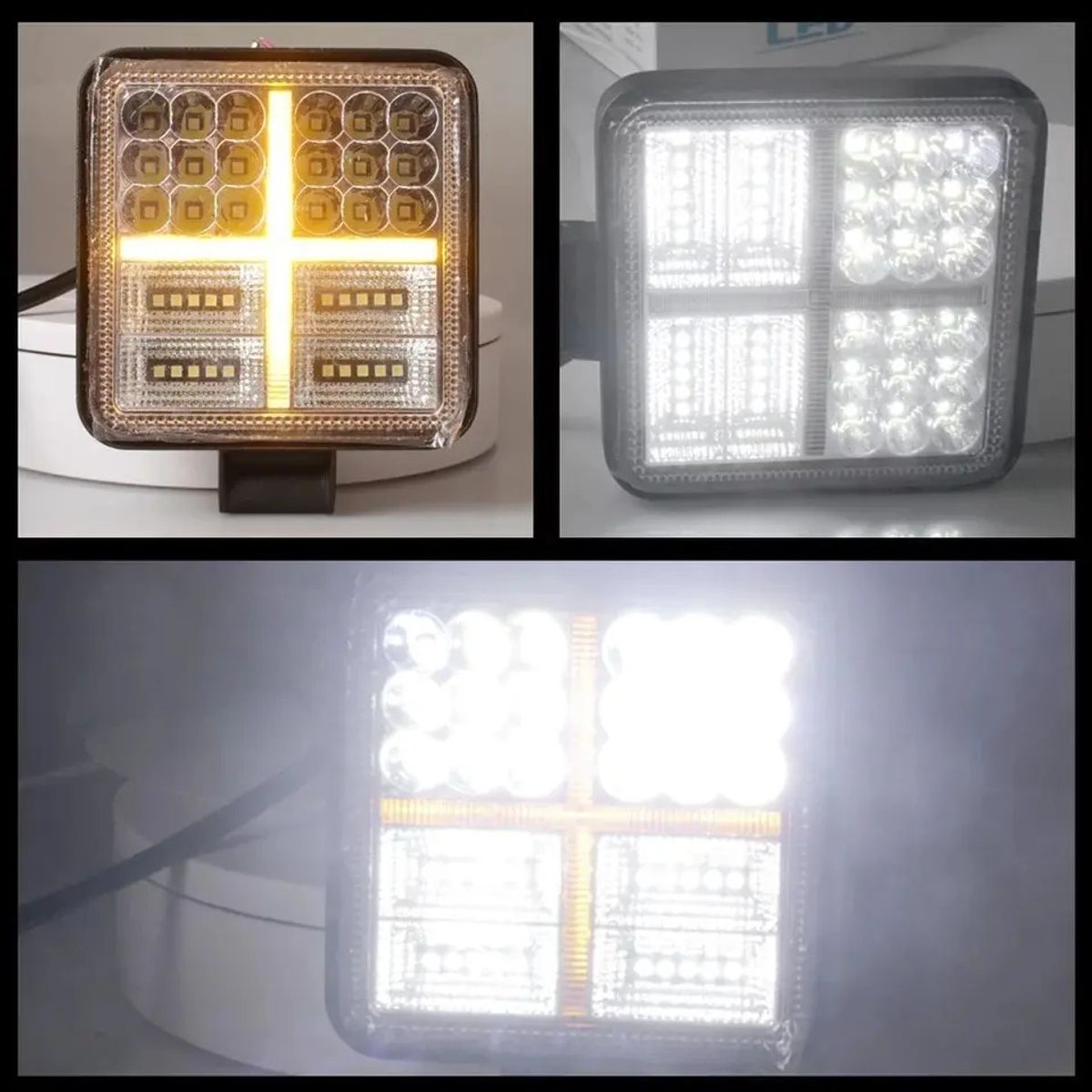 GENERICO - Luces Foco Neblinero Led 177w Bicolor Auto Moto Camioneta