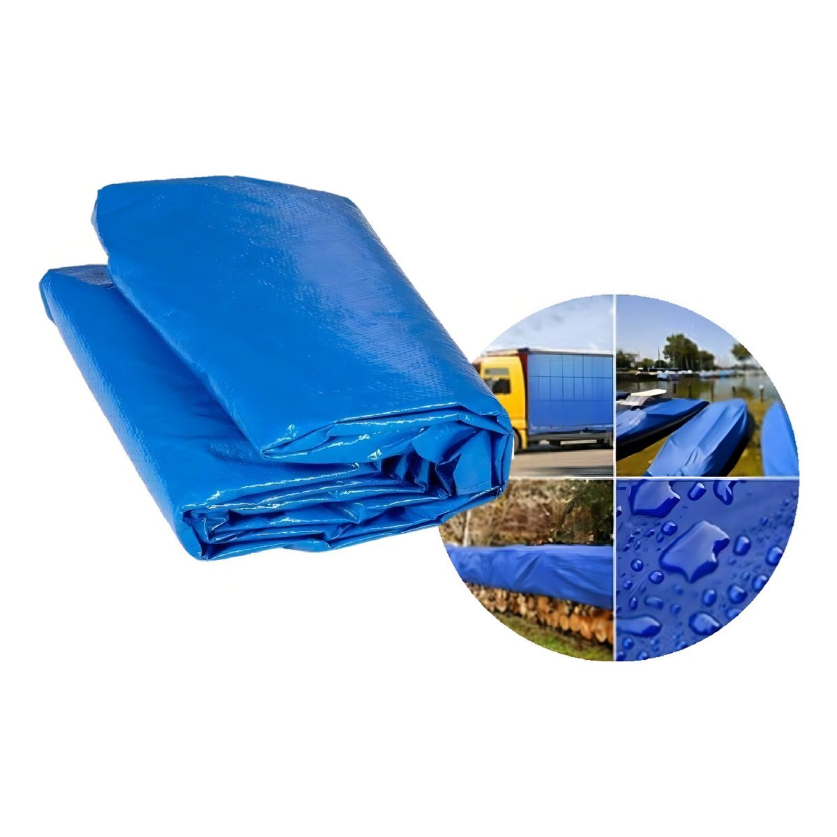 GENERICO - Carpa Toldo Lona Impermeable Cubre Autos Cobertor 4x5 Mts