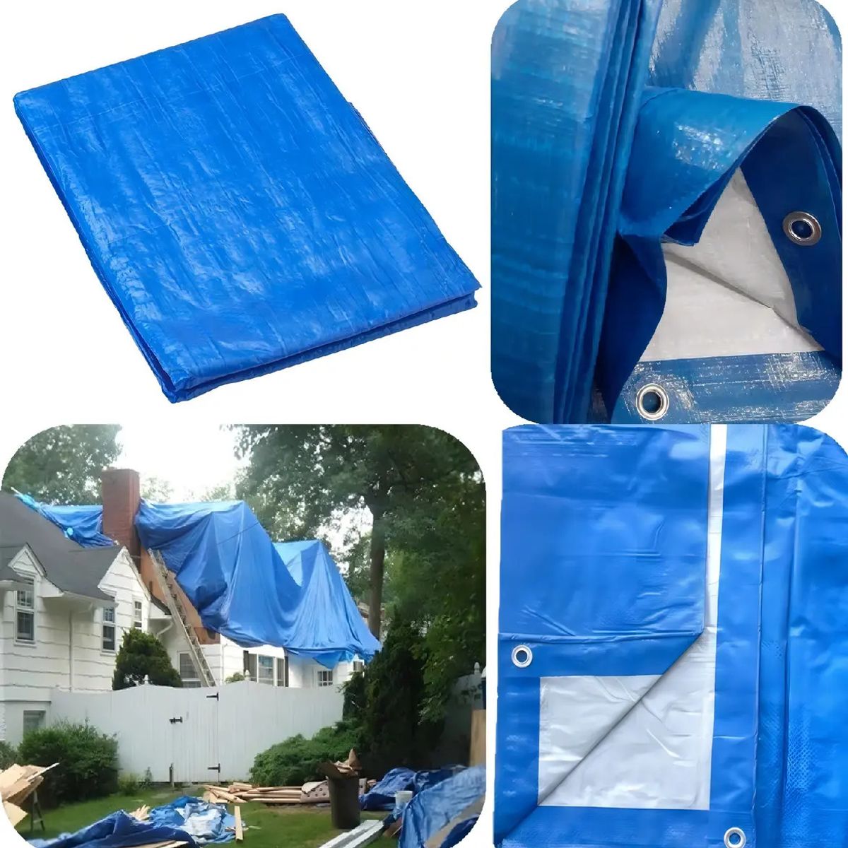 GENERICO - Carpa Toldo Lona Impermeable Cubre Autos Cobertor 4x5 Mts