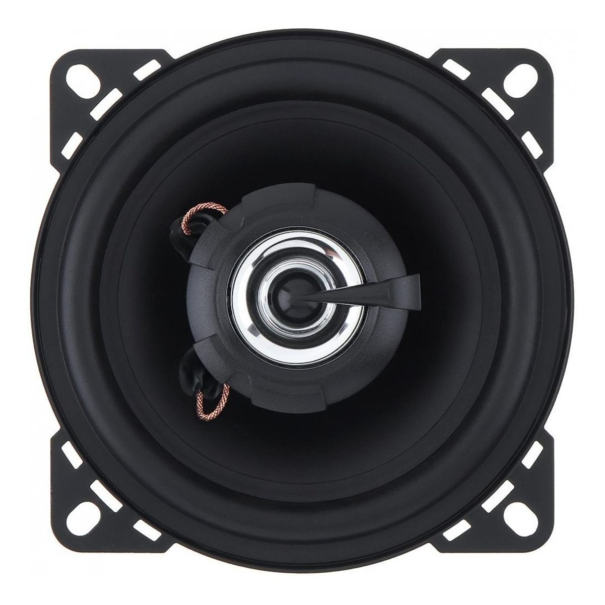 GENERICO - X2 Parlante Auto 10cm Redondo 50w Coaxial 2 Vías Hifi 213023 Color Negro-213023 C44