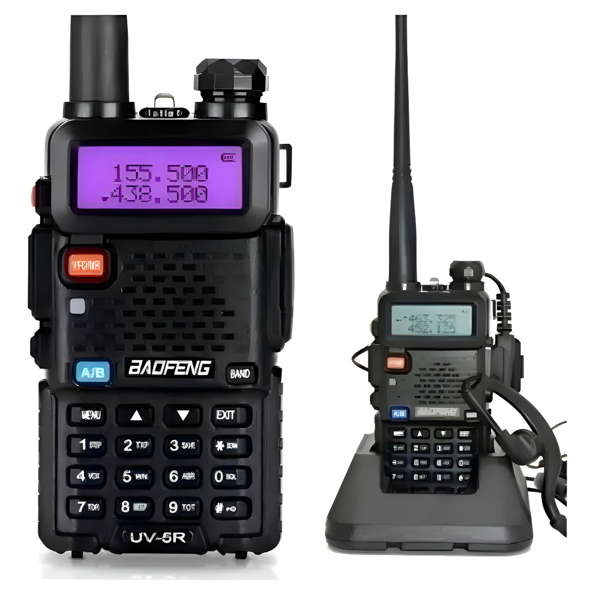 GENERICO - Radio Transmisor Walkie Talkie Dual Band Uv-5r Vhf Uhf Fm