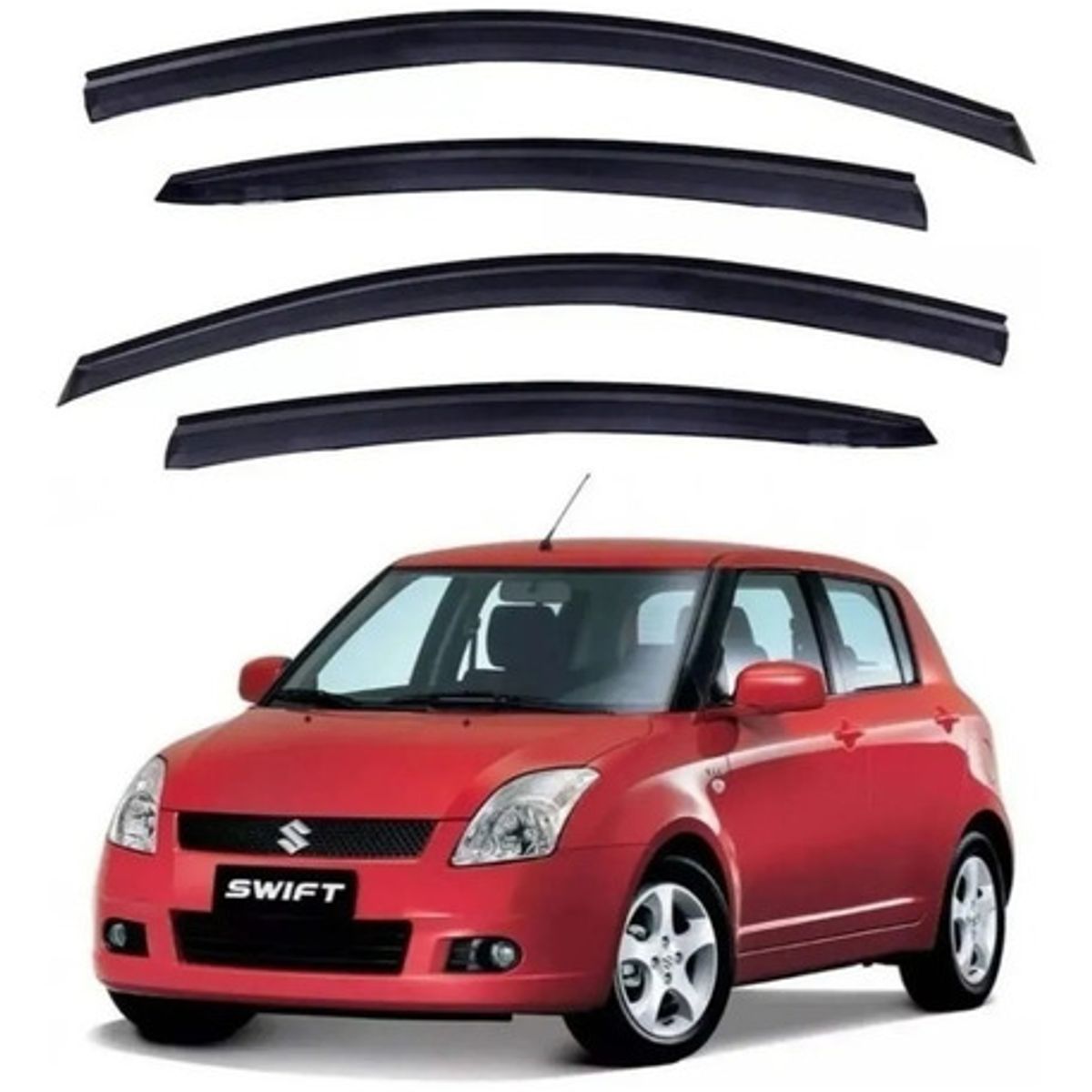 GENERICO - Kit Aletas Bota Aguas Suzuki Swift 2004 - 2016  223045 Negro 223045 C51