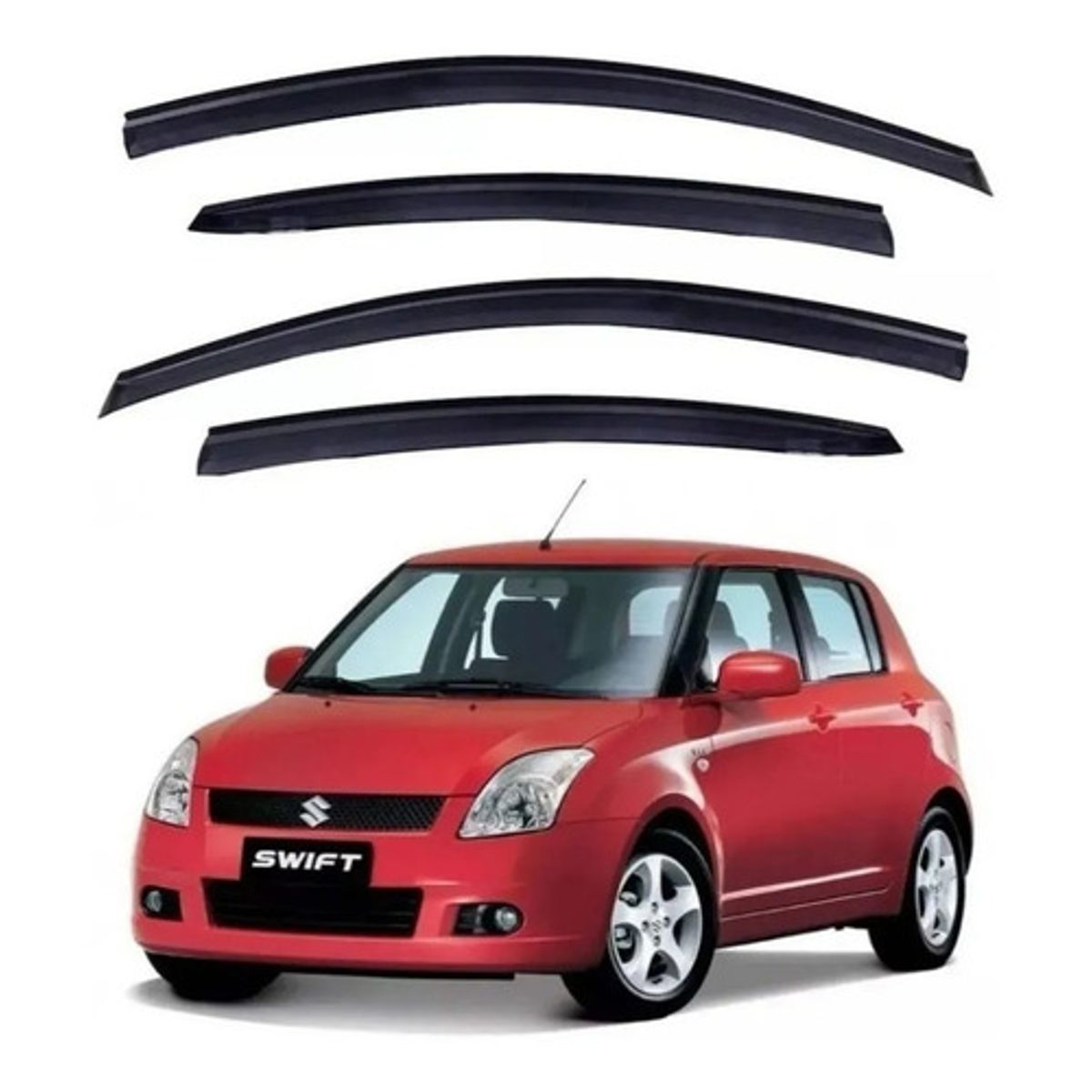 GENERICO - Kit Aletas Bota Aguas Suzuki Swift 2004 - 2016  223045 Negro 223045 C51
