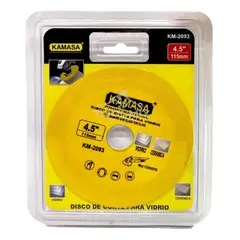 KAMASA - Disco De Corte Diamantado Para Vidrio 4½ Pulg