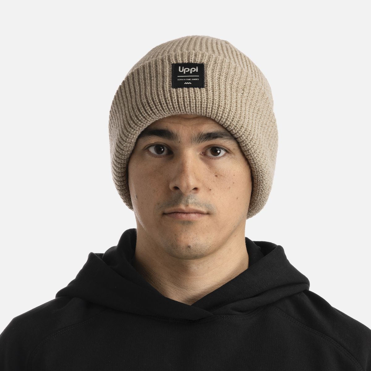 LIPPI - Gorro Unisex Fly Line Blend-pro Beanie Crema Melange Lippi