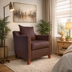 DKORA - SOFA 1 CUERPO ARES CAFE OSCURO