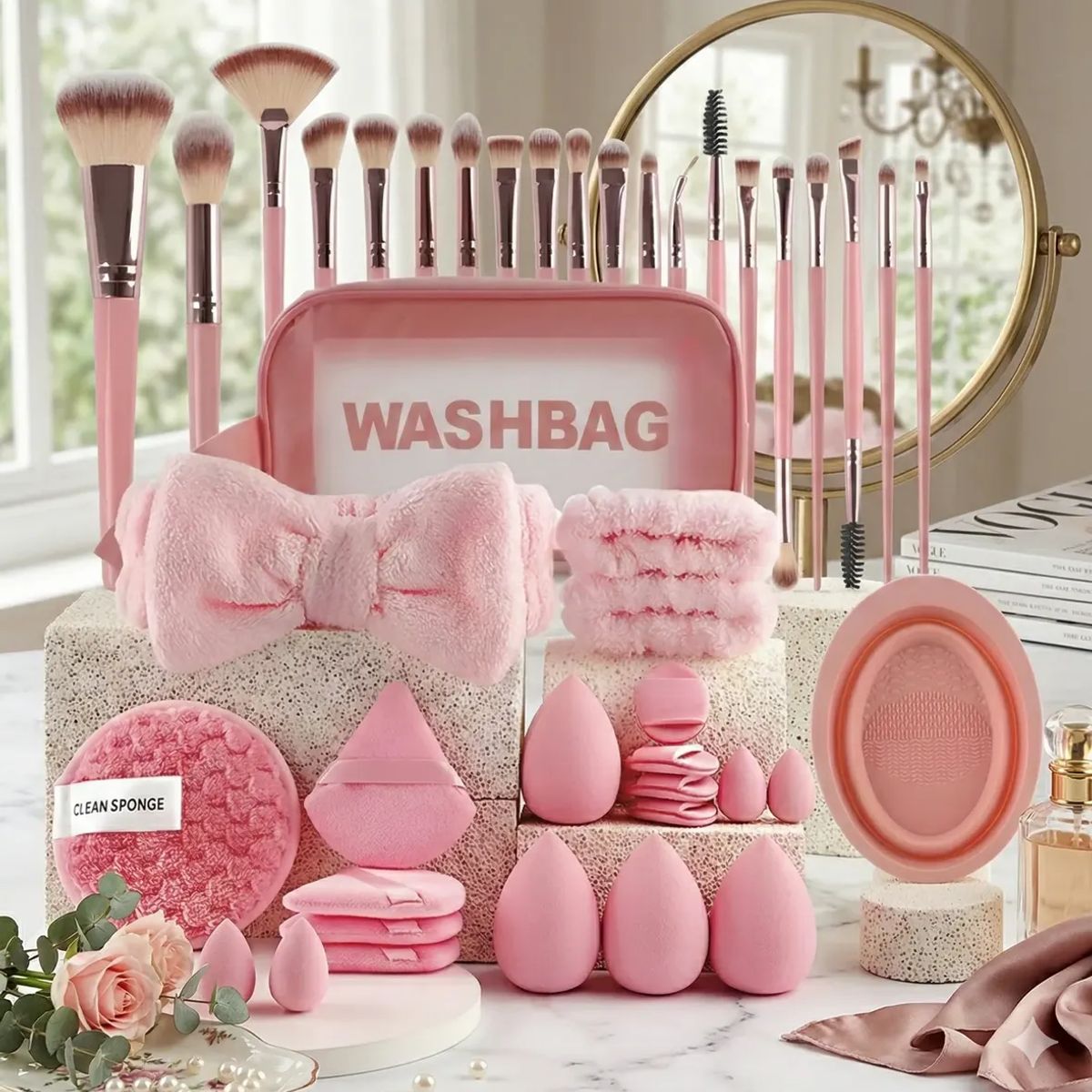 VERCI - Kit De Maquillaje Profesional 42 Piezas Incluye Brochas