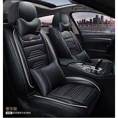 GENERICO - Kit Funda Cubre Asiento Auto Premium Luxury Con 4 Almoadilla