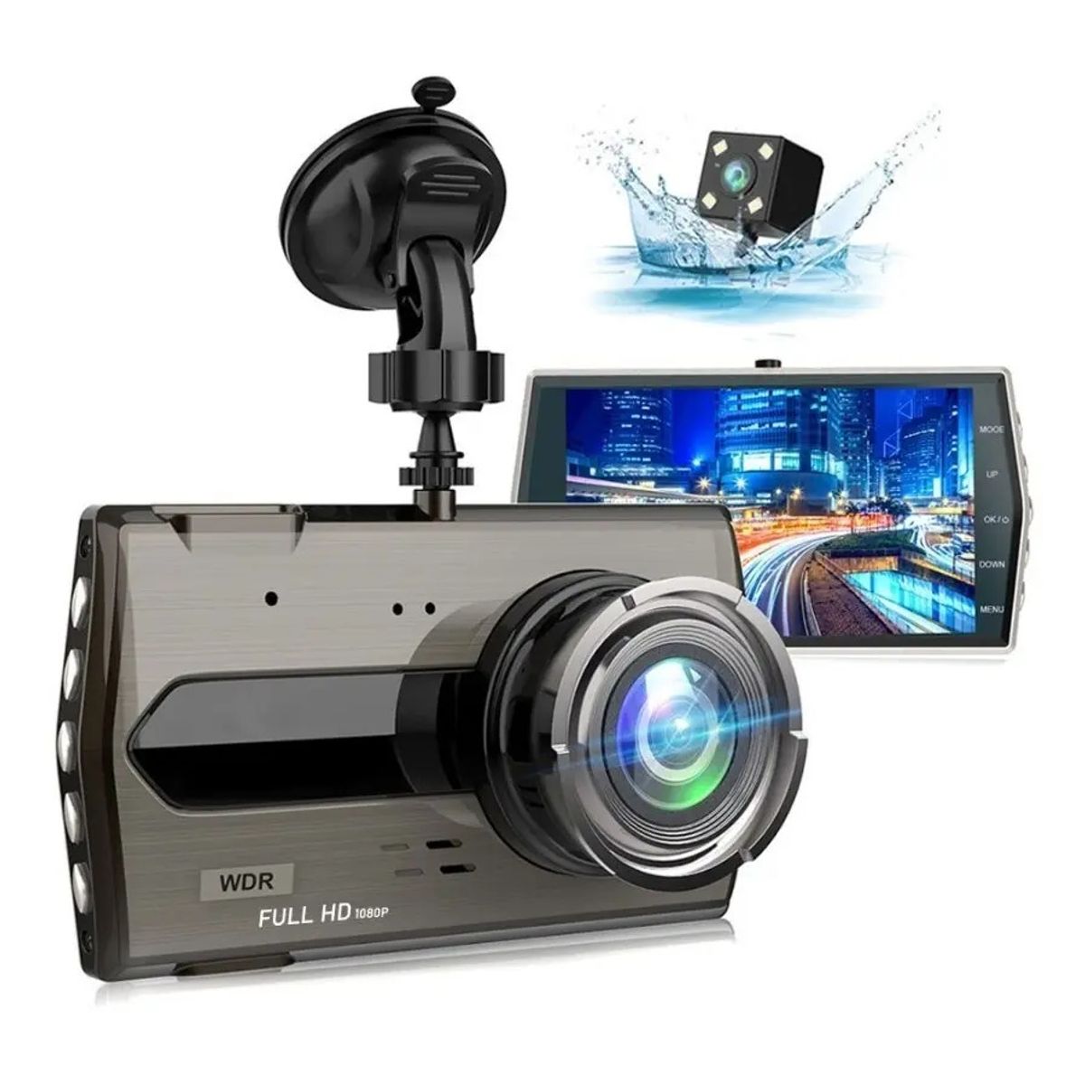 GENERICO - Frontal Cámara De Auto Seguridad + Camara Retroceso Nocturna 240116 C712