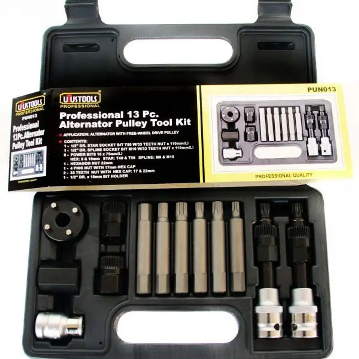 GENERICO - Puntas Dados Extractor Poleas Alternador Alternadores 13pcs Pun013
