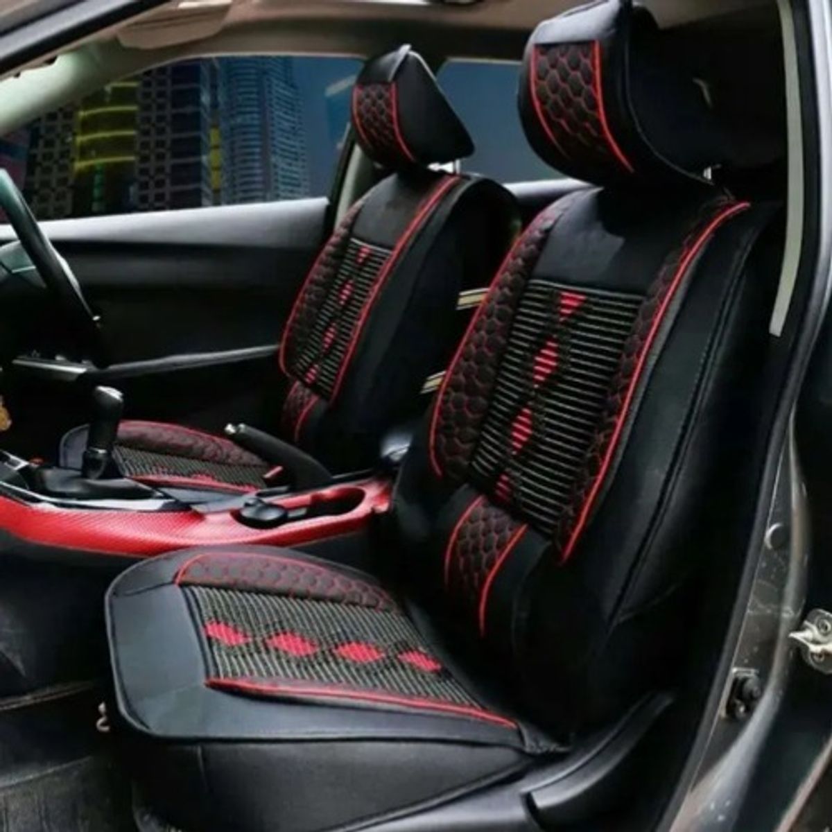 GENERICO - Kit Funda Cubre Asiento Auto Luxury Para Verano Transpirable