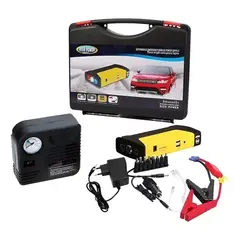 GENERICO - Partidor De Auto Batería Powerbank + Compresor 12v 209009