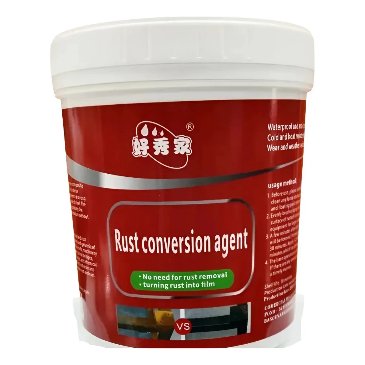 Anticorrosivo Para Metal Removedor De Óxido Color Negro 1 L Negro, marca GENERICO - Foto Principal