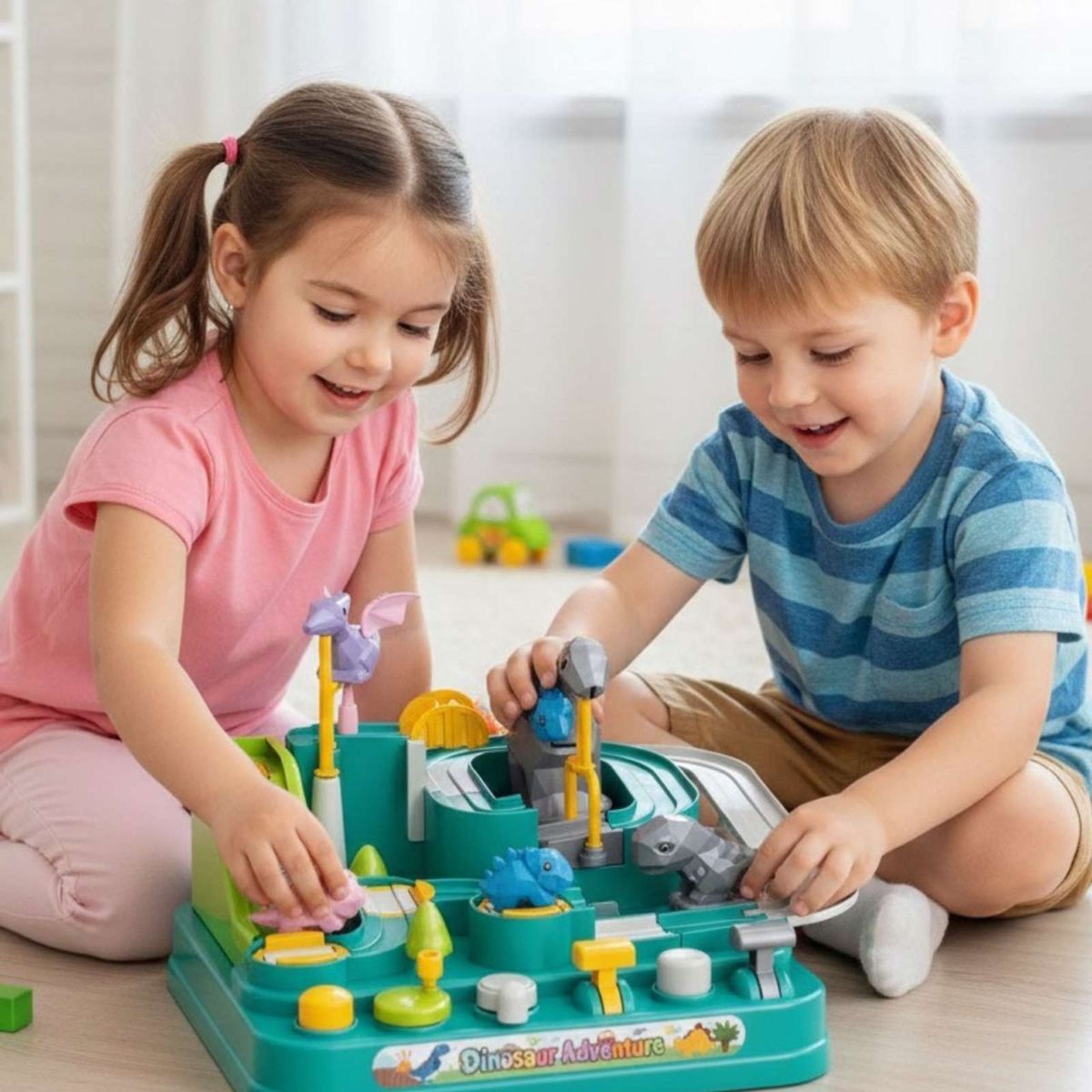 GENERICO - Juego de mesa interactivo Dinosaur Adventure Pista de Carreras