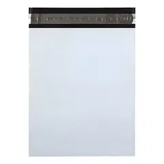 GENERICO - Pack 100 Bolsas Courier Embalaje Blanca Autoadhesivo 35x45cm Color Blanco E-1 P-1