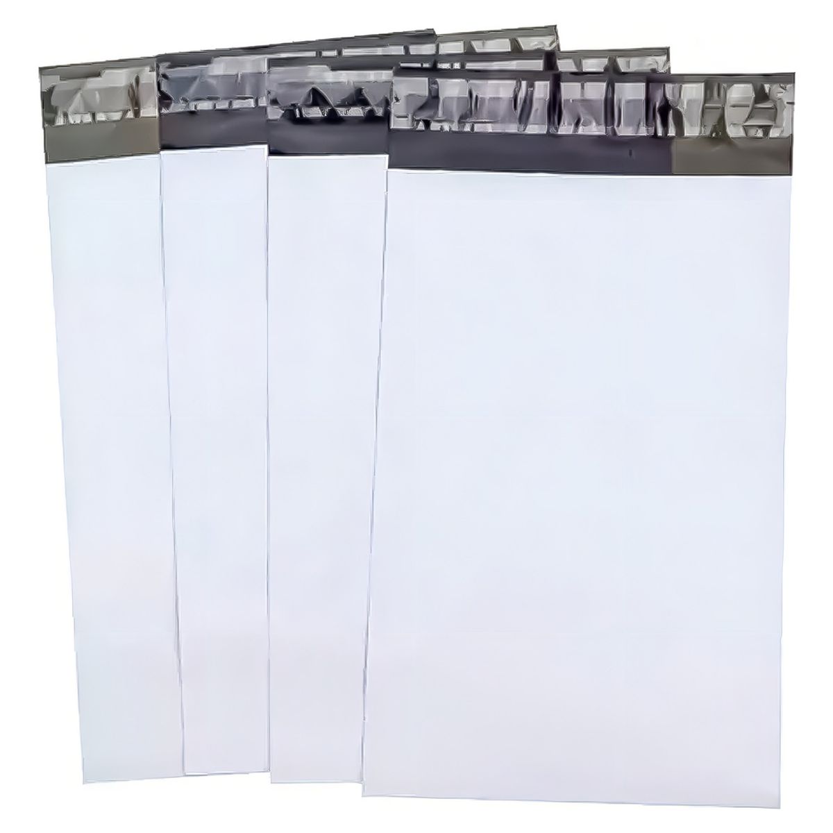 GENERICO - Pack 100 Bolsas Courier Embalaje Blanca Autoadhesivo 35x45cm Color Blanco E-1 P-1