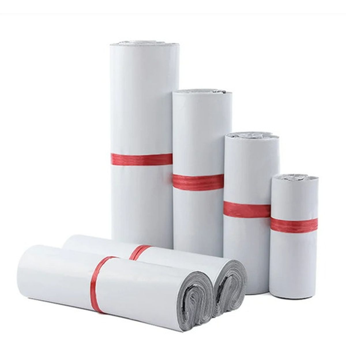 GENERICO - X100 Bolsas Sobre Ecommerce 20x35cm Biodegradable Courier Blanco