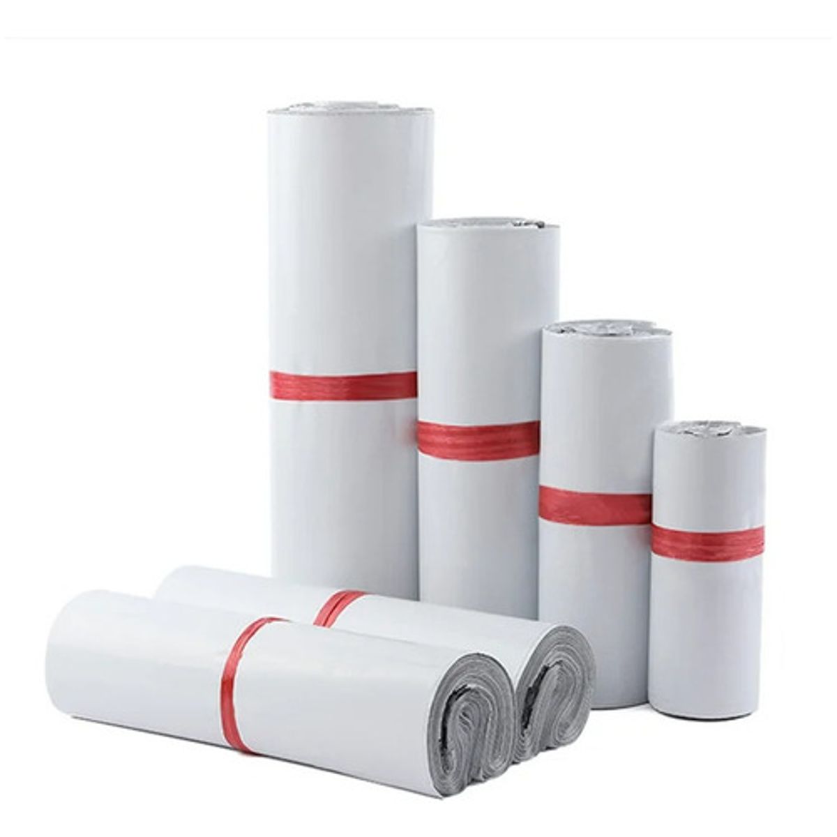 GENERICO - X100 Bolsas Sobre Ecommerce 20x35cm Biodegradable Courier Blanco