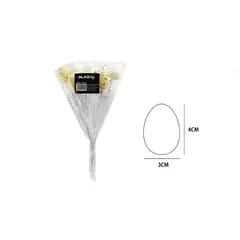 GENERICO - Huevos de pascua con palitos 3x4cm 12pcs Colores Surtidos