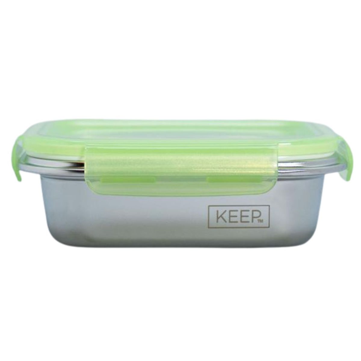 KEEP - Pack Hermético Keep 650ml Acero + Cubiertos Portátiles Verde - SC