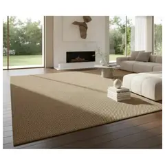 GENERICO - ALFOMBRA MARRON TEXTURIZADA 160X200 DE ALTA CALIDAD MODERNA ELAGANTE WM