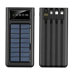 ARTIHOGAR - Power Bank 20.000 Mah Solar y a Corriente 4 en 1