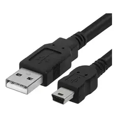 GENERICO - Cable de Carga rápida y Datos Corto 20 cm USB normal a USB Mini V3 transferencia rápida