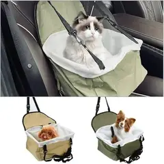 MOVI - Asiento de Auto para Mascotas con Arnés de Seguridad Cama Elevada para Perros y Gatos
