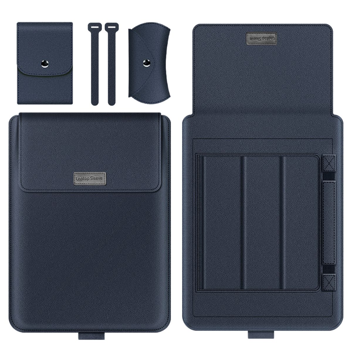 ATURE - Funda De Soporte Para Notebook Universal De 15.4 / 15.6 / 16.1 Pulgadas Azul oscuro