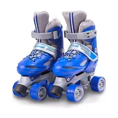 GENERICO - Patines Roller Azules De 4 Ruedas Ajustables