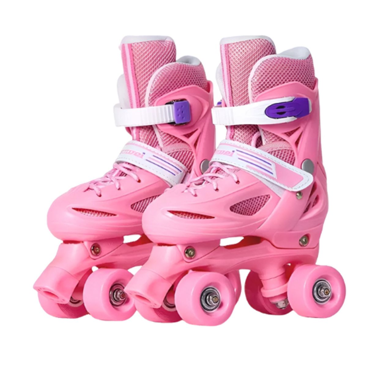 GENERICO - Patines Roller Rosados De 4 Ruedas Ajustables