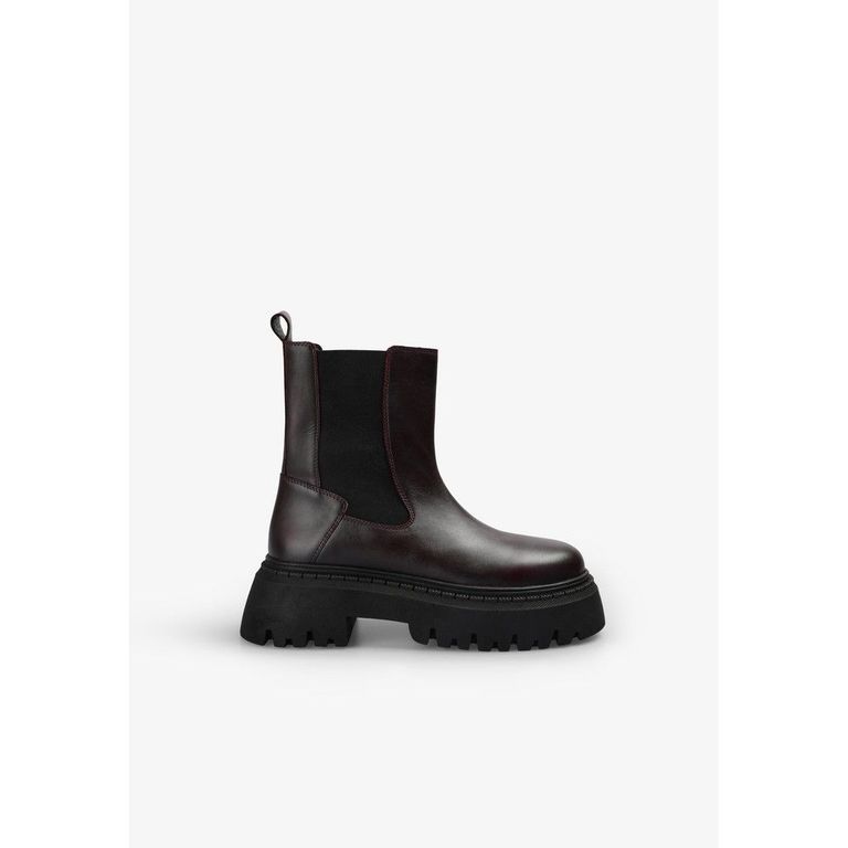 BOTAS CHELSEA PIEL BURDEOS