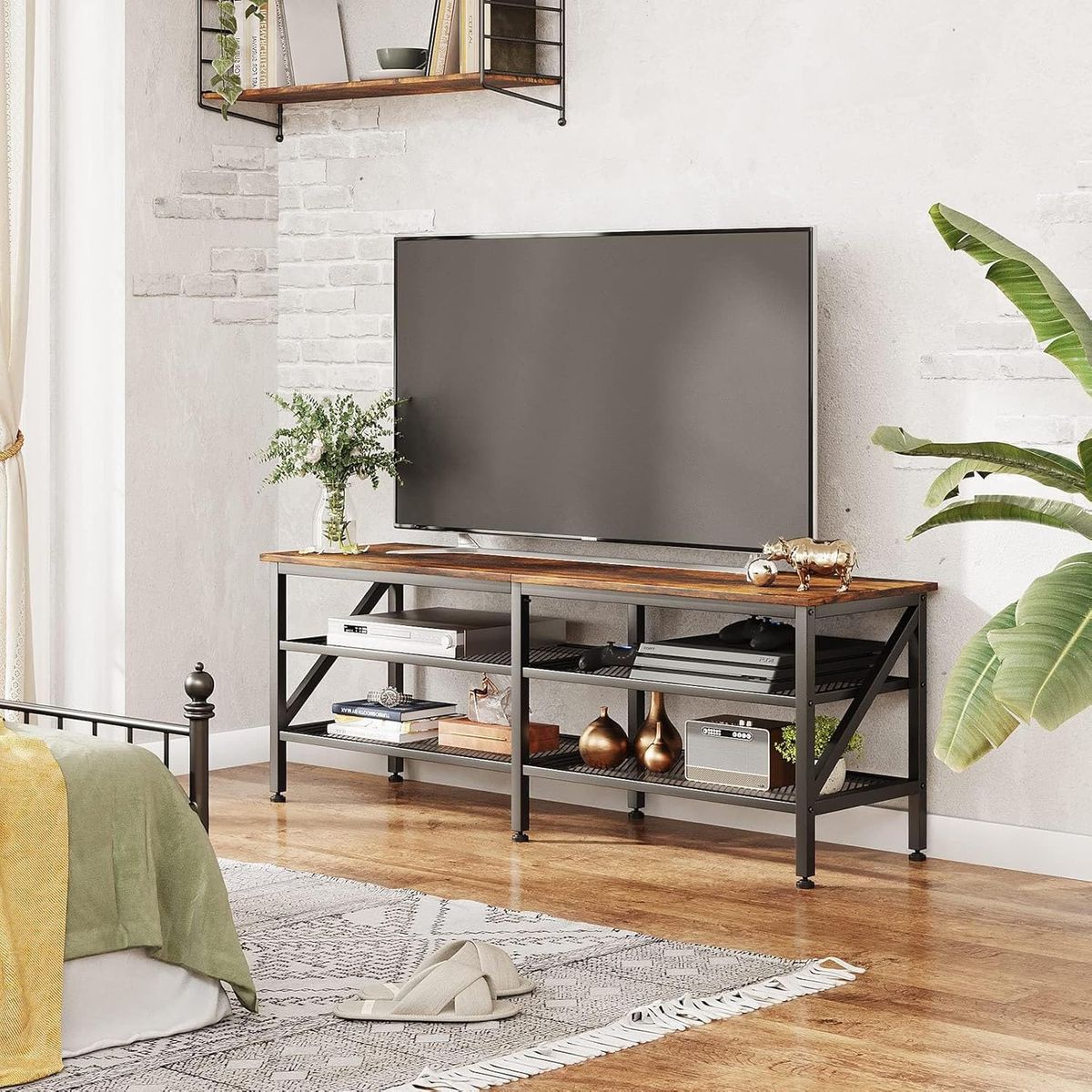 YOMYM - Mueble Para TV Tres Pisos 140×40×50 cm