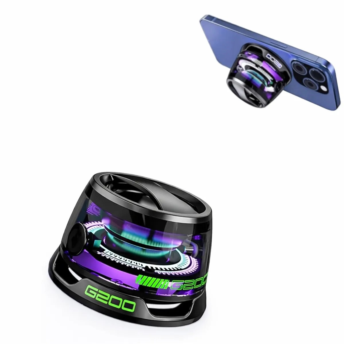 GENERICO - Parlante Magnético Portátil Bluetooth 5.3 Mini Speaker Magboom Pro RGB Compatible iPhone Android