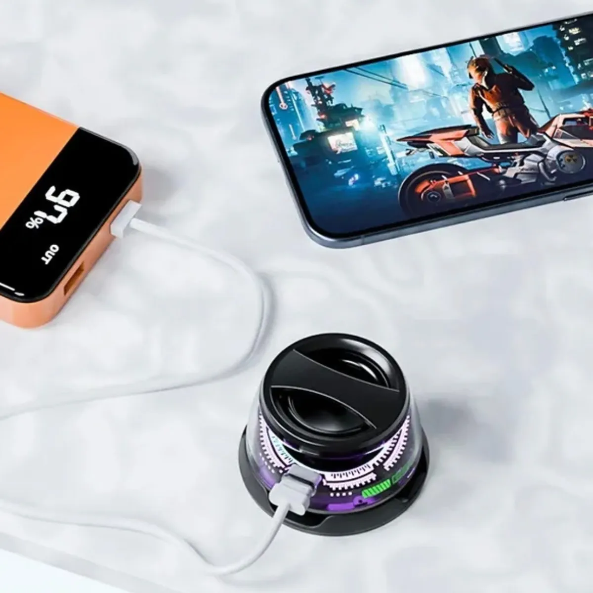 GENERICO - Parlante Magnético Portátil Bluetooth 5.3 Mini Speaker Magboom Pro RGB Compatible iPhone Android