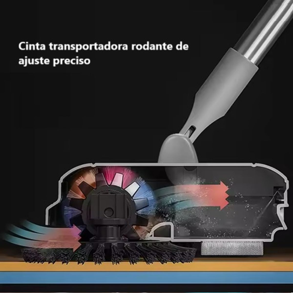 MOVI - Escoba Aspiradora y Barredora Manual 3 en 1