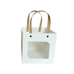 GENERICO - Bolsa De Regalo Color Blanco Transparente 10x10x10cm