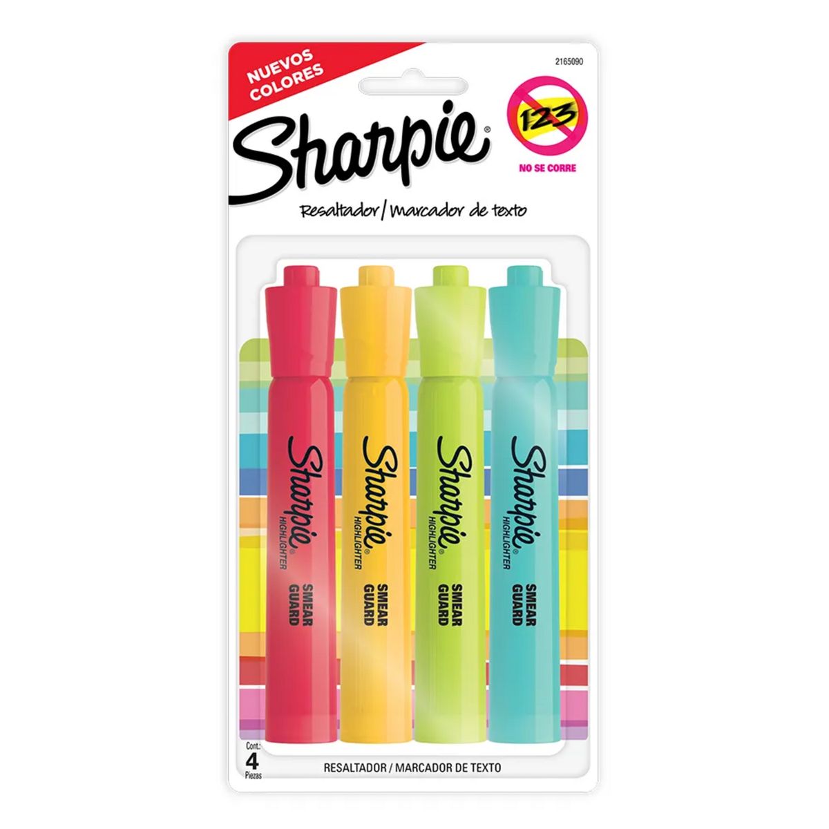 SHARPIE - Set Destacadores Sharpie Tank Blister x4 Colores Fashion