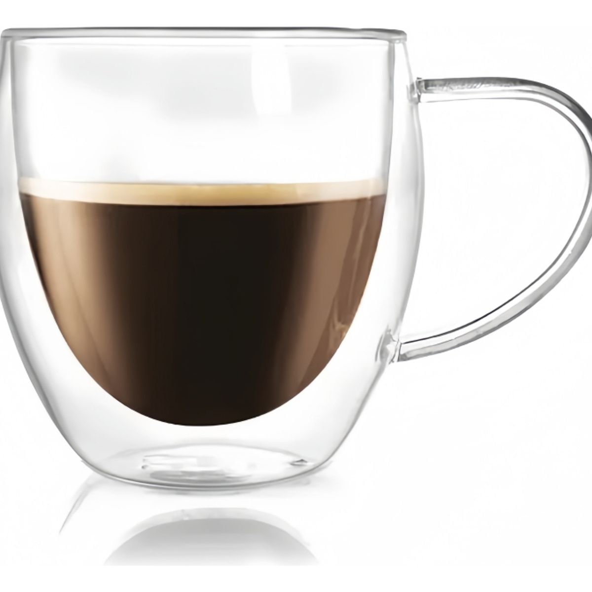 VIDA BUENAS - Tazas Café Vidrio Termico 250ml - Doble Taza Café La Manilla