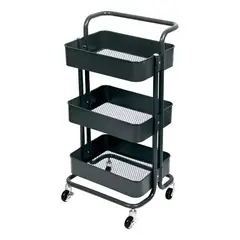 GENERICO - Carrito Organizador Almacenamiento 3 Niveles Con Ruedas