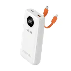 IRM - Power Bank 20000mAh 22.5W Carga Rápida Batería Portátil USB Para Celular y Tablets
