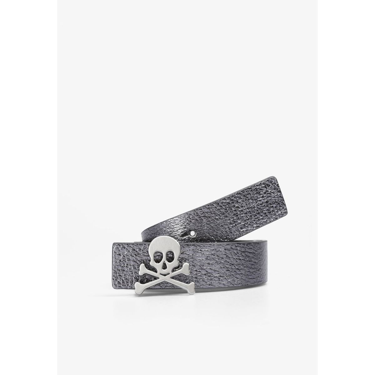 SCALPERS - Cinturón Reversible Piel Calavera