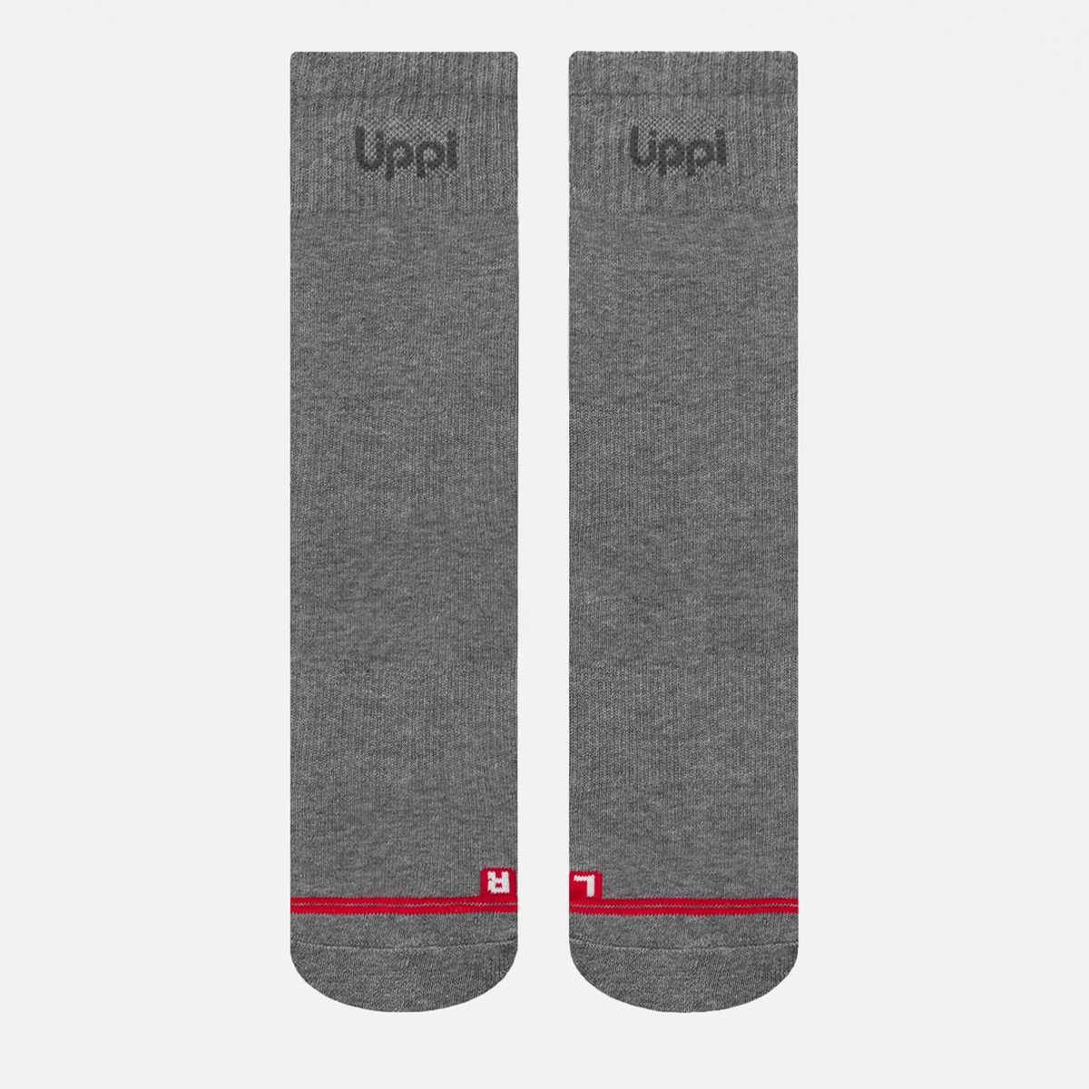 LIPPI - Calcetín Unisex Logo Lippi Pack Long Gris  Lippi