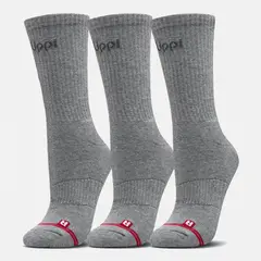 LIPPI - Calcetín Unisex Logo Pack Long Gris