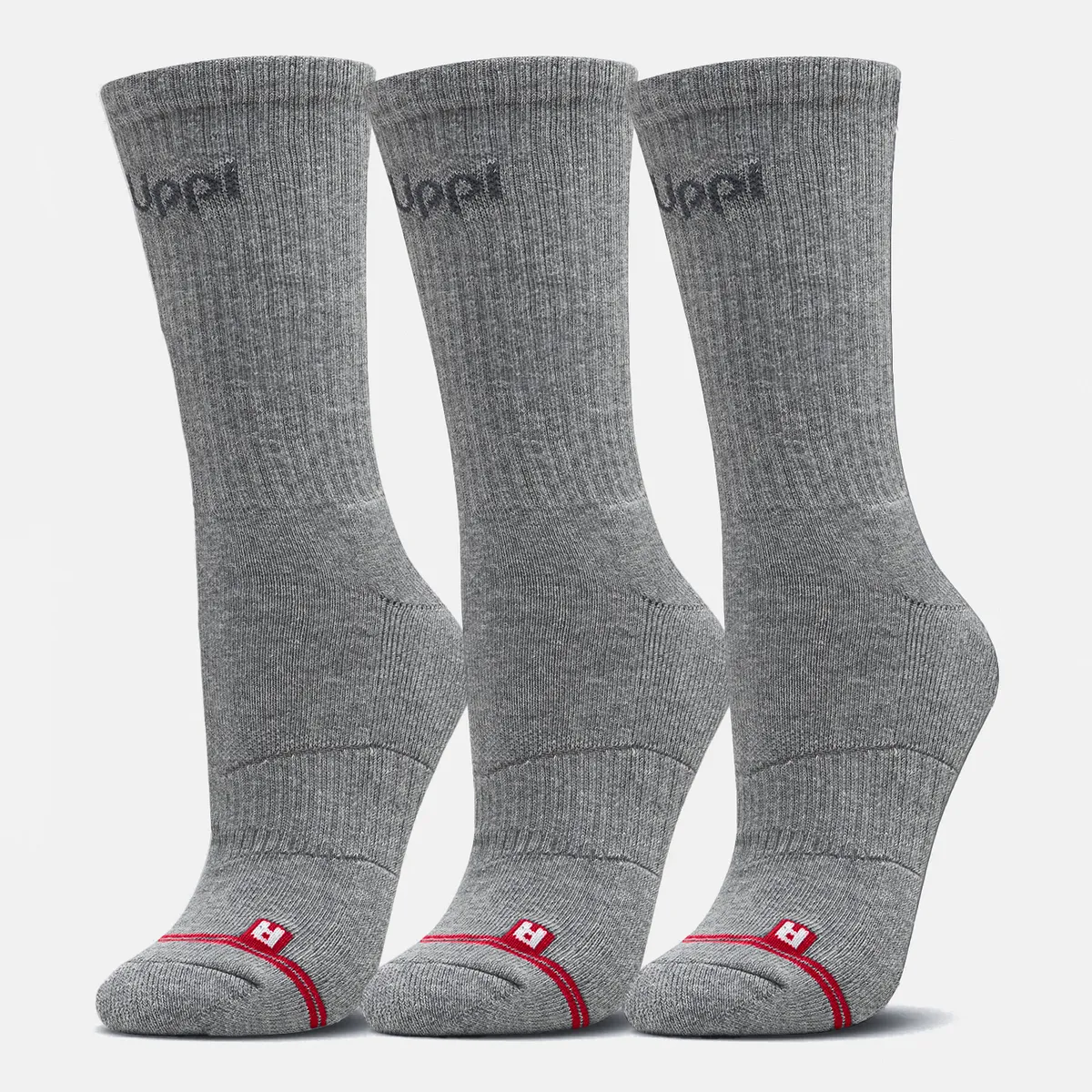 LIPPI - Calcetín Unisex Logo Lippi Pack Long Gris  Lippi