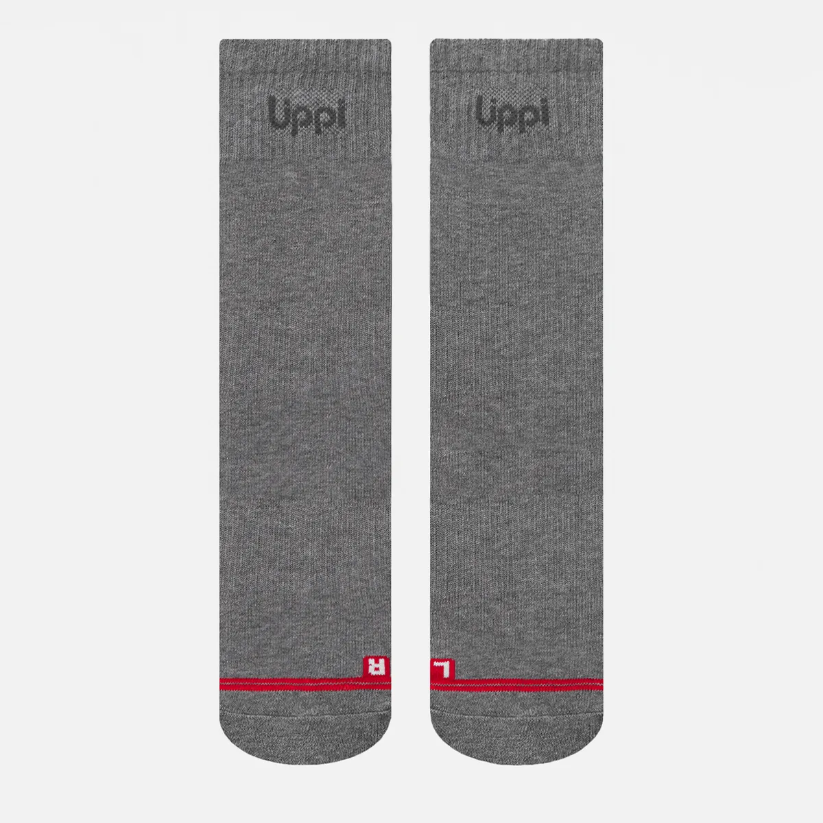LIPPI - Calcetín Unisex Logo Lippi Pack Long Gris  Lippi