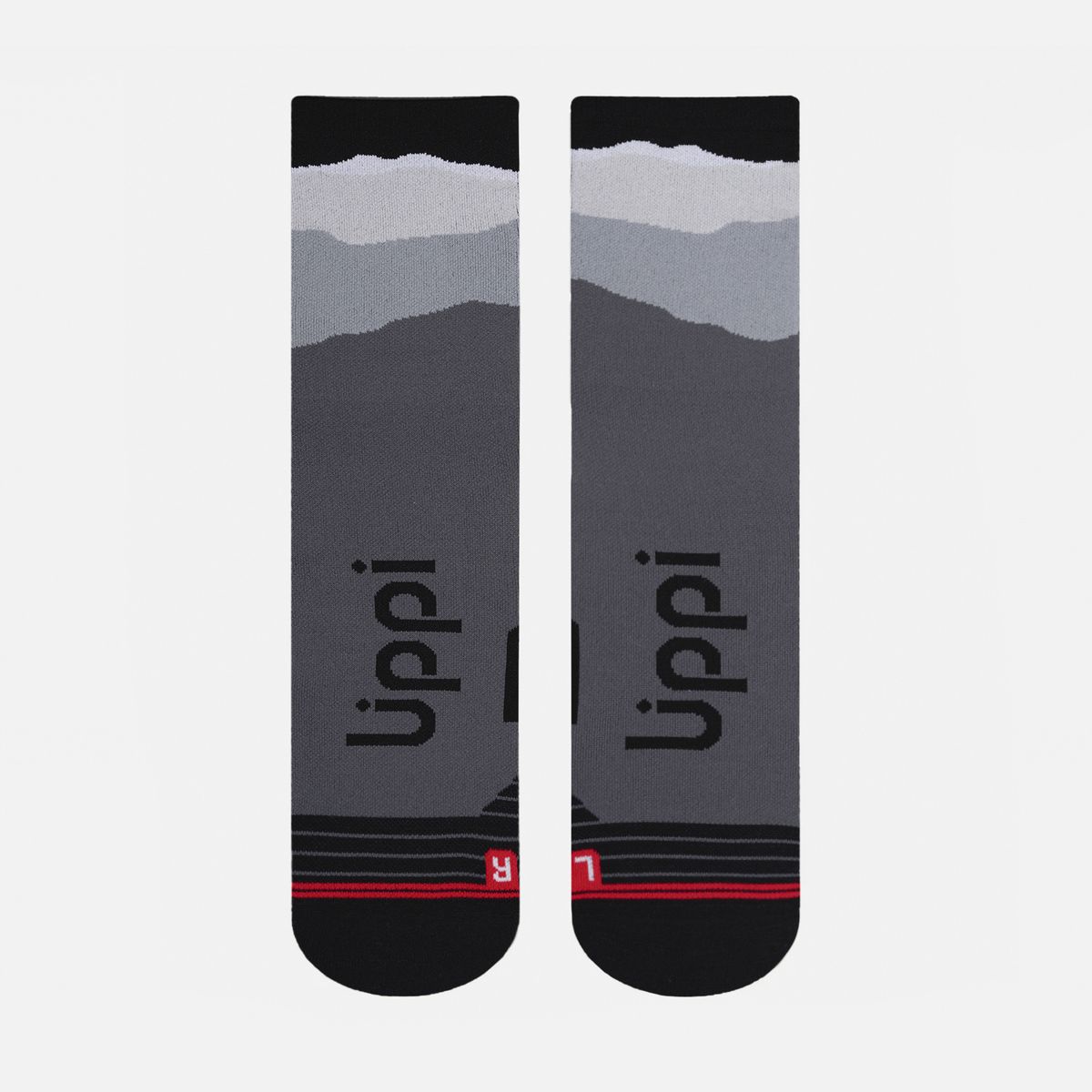 LIPPI - Calcetín Hombre Andes Run Socks Mid Negro Lippi